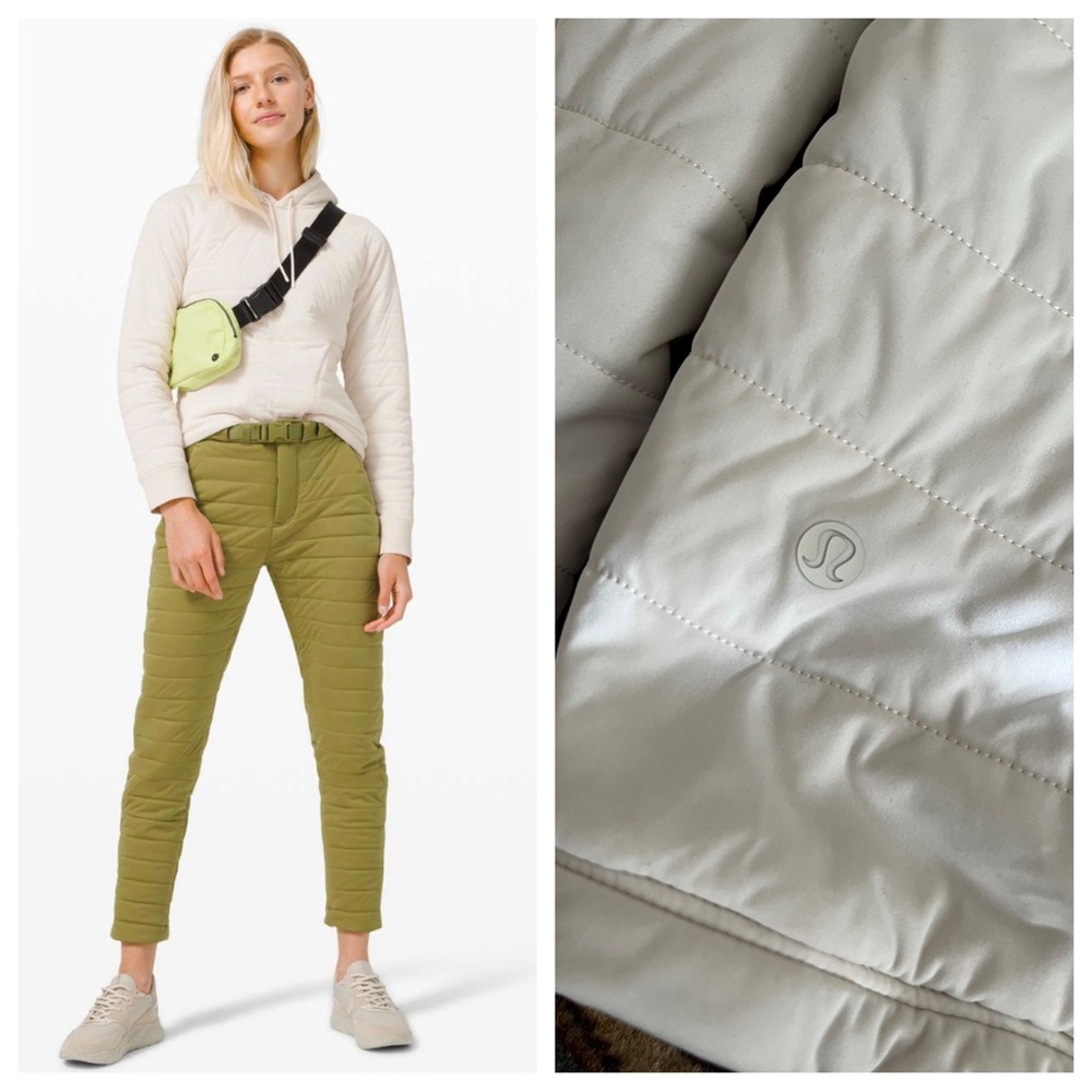 Lululemon Dynamic Movement Hoodie ivory 8 puffer pull on